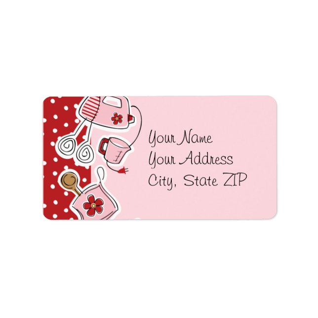 Etiqueta de cocina retro (Frente)