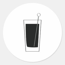 Etiqueta de cóctel de vidrio retro de alta bola, b