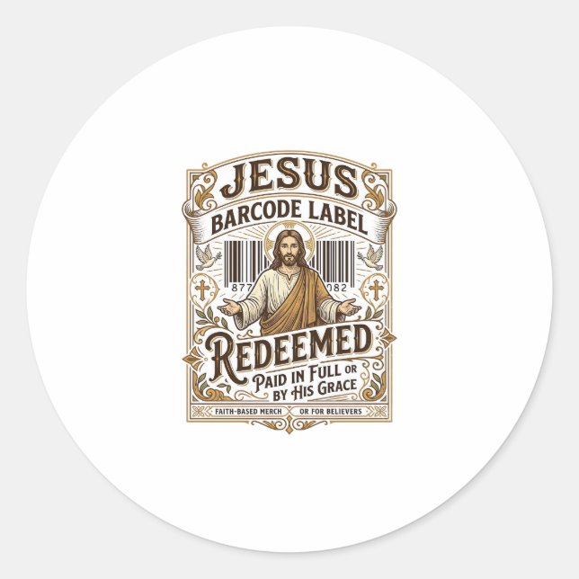 Etiqueta de código de barras de Jesús Redimido Jes (Anverso)