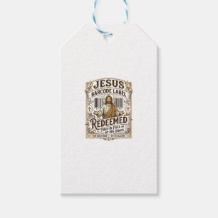 Etiqueta de código de barras de Jesús redimido Jes