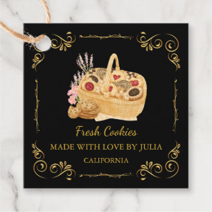 Etiqueta de colchón de cocina fresca casera vintag