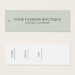 Etiqueta de colchón Minimalista moderna de ropa de