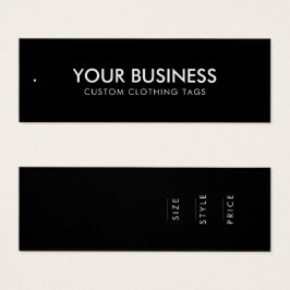 Etiqueta de colchón Minimalista moderna de ropa de