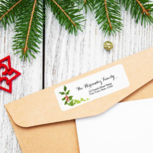 Etiqueta de Colección Merry Berry Navidad Noel
