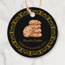 Etiqueta de colgado de cookies caseras de cosecha 