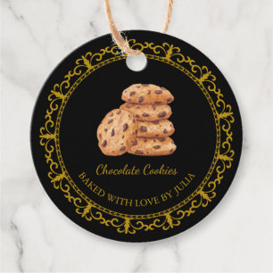 Etiqueta de colgado de cookies caseras de cosecha
