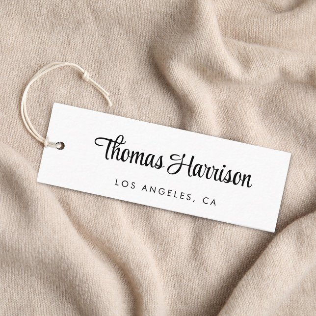 Etiqueta de colgado de guión de firma elegante (Empower your name in our signature script as your logo and brand identity)