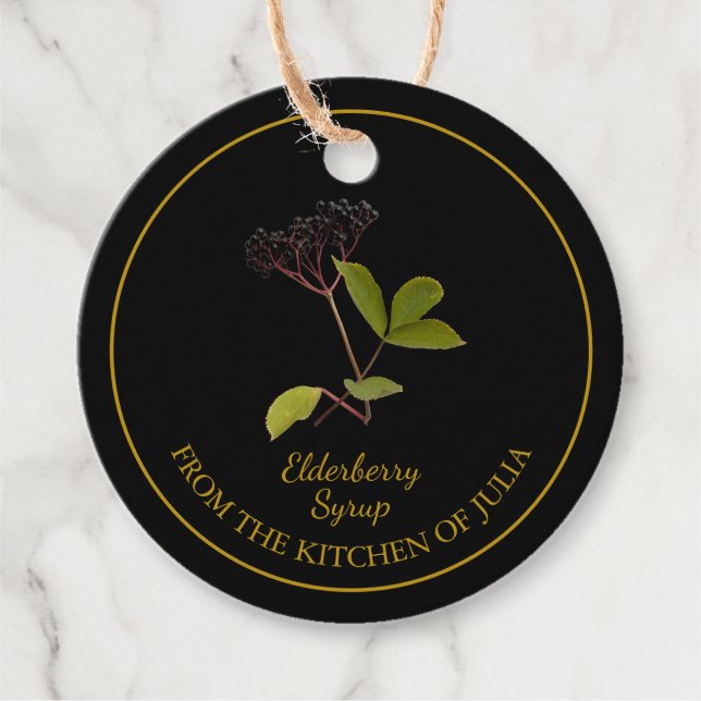 Etiqueta de colgado de jerez casera simple (Anverso)