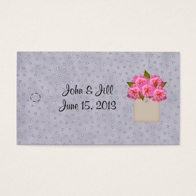 Etiqueta De Colgado De País De Peonies (Frente)