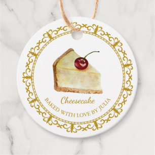 Etiqueta de colgado de queso casero vintage