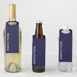 Etiqueta de Colgador de Botella de Bienvenida Míni