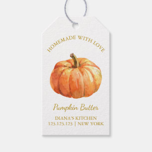 Etiqueta de colgador de calabaza simple casera l b