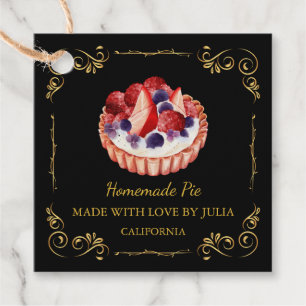 Etiqueta de colgador de Plaza de Pie casera vintag