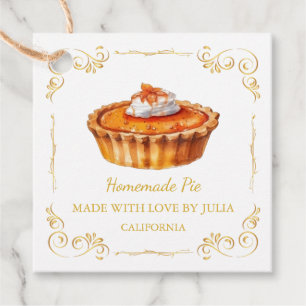 Etiqueta de colgador de Plaza de Pie casera vintag