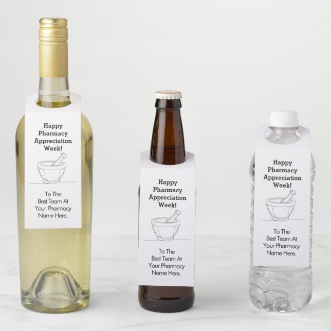 Etiqueta de colgamiento de frascos de la Semana de (In situ)