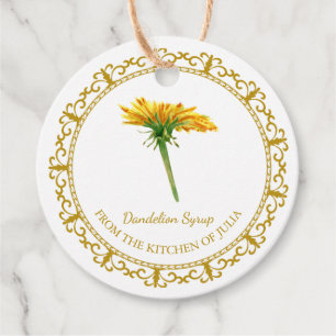 Etiqueta de colgamiento de jarabe de Dandelion cas