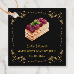 Etiqueta de colgante de la plaza de postre de past
