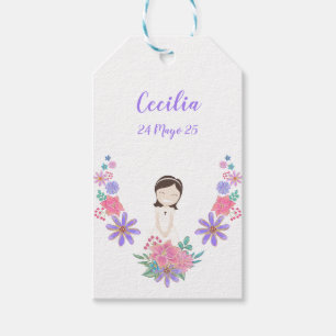 Etiqueta de colgar Primera Comunión CECILIA