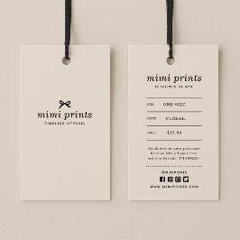 Etiqueta de colmena de ropa con precio, tamaño, es