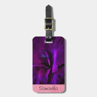 Etiqueta de color morado oscuro personalizada del