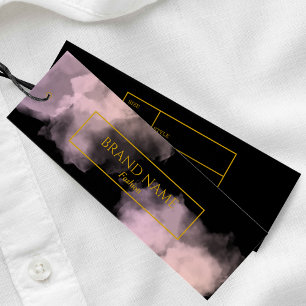 Etiqueta de coloración de color negro para ropa de