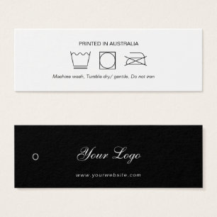 Etiqueta de coloración de la ropa del logotipo