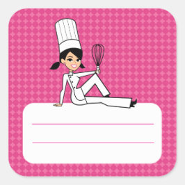 Etiqueta de comida de cocina personalizado