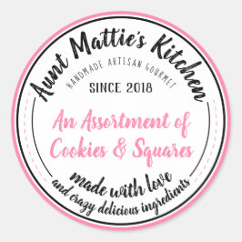 Etiqueta de comida de Gourmet artesanal de color r