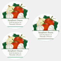 Etiqueta de comida de ingredientes de salsa de esp