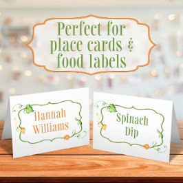 Etiqueta de comida de la feria de cuento de hadas 