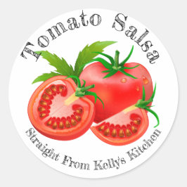 Etiqueta de comida de salsa de tomate para negocio