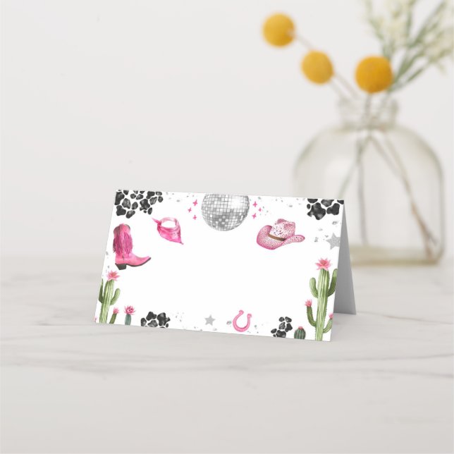 Etiqueta de comida de vaca discográfica rosada (Anverso)