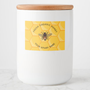 Etiqueta de comida para abejas