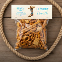 Etiqueta de comida para regalo de baby shower Cowb