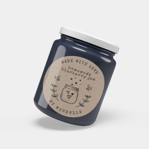 Etiqueta de Conserva Hecha a Mano Con Amor