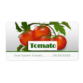 Etiqueta de conservas de tomates