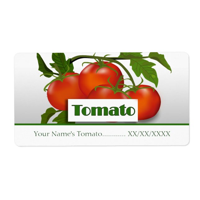 Etiqueta de conservas de tomates (Frente)