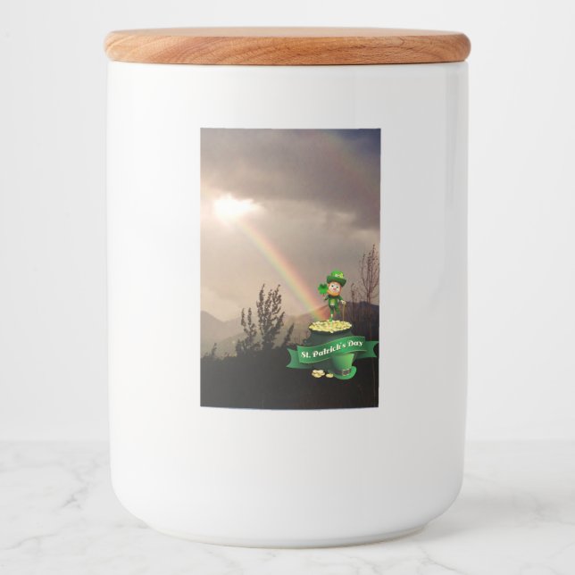 Etiqueta de contenedor de alimentos 2x3 de arcoiri (Anverso)