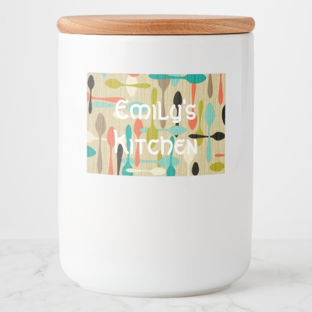 Etiqueta de contenedor de alimentos de personaliza (Anverso)