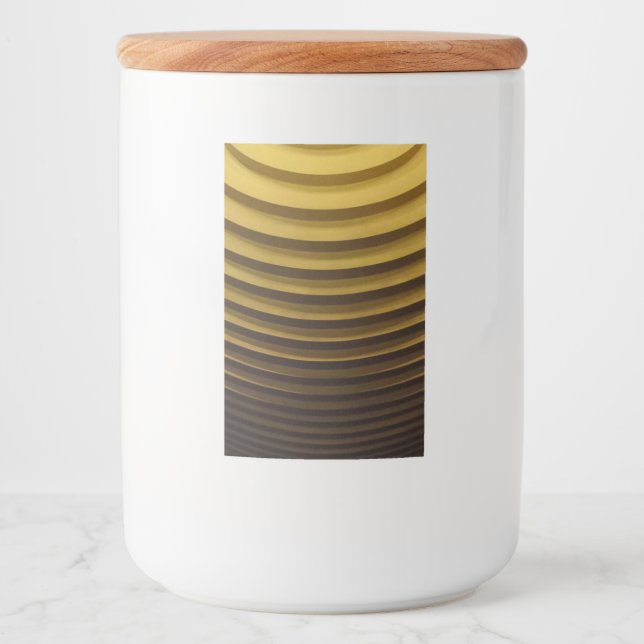 Etiqueta de contenedor de alimentos para amortigua (Anverso)