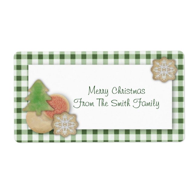 Etiqueta de cookies de navidades (Frente)