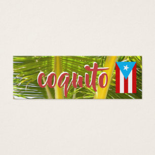 Etiqueta de Coquito Puertorriqueño con Bandera