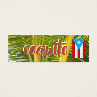 Etiqueta de Coquito Puertorriqueño con Bandera