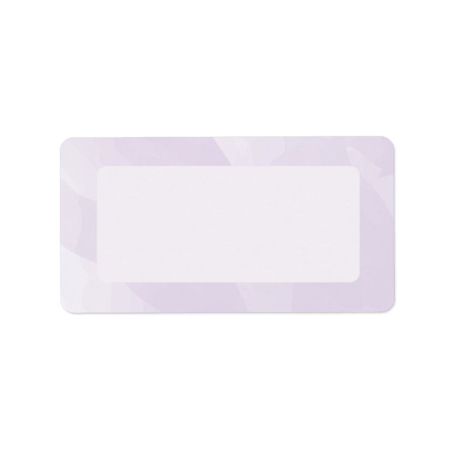 Etiqueta de correo acuarela, lavanda (Frente)