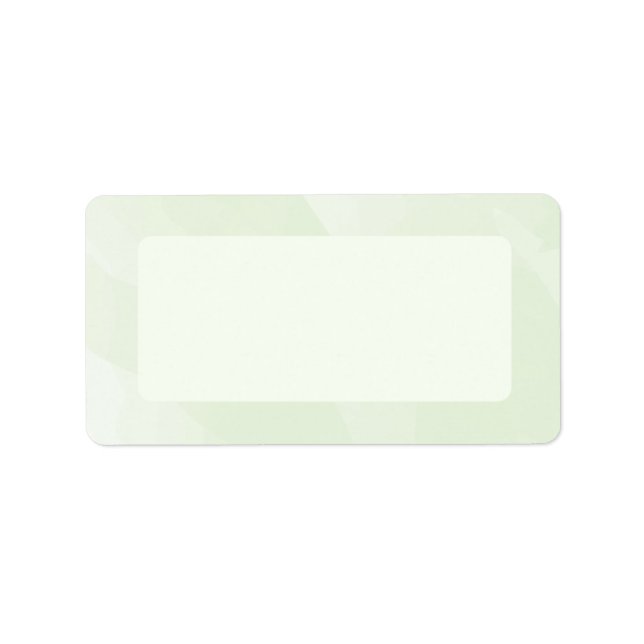 Etiqueta de correo acuarela, verde de fábrica (Frente)