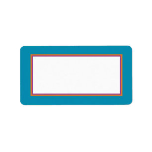 Etiqueta de correo de atención médica a mano