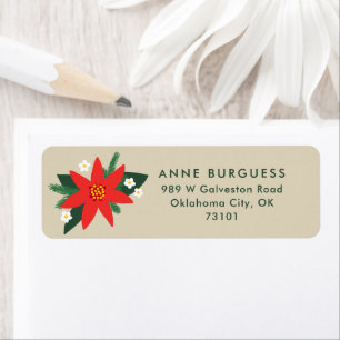Etiqueta de correo de navidad de los Navidades de