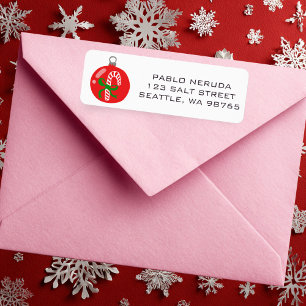 Etiqueta de correo de PERSONALIZADO de candelabro 