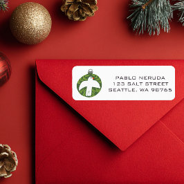 Etiqueta de correo de PERSONALIZADO de pájaro con 