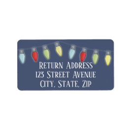 Etiqueta de correo de vacaciones de la cadena de N